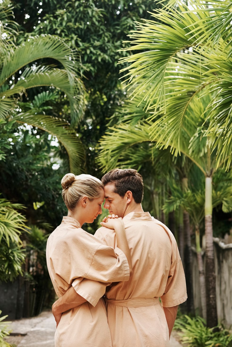 Couple Enjoying their Private Romantic Spa Day